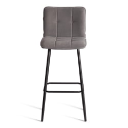 Барный стул Bari/Бари велюр, серый, 29, 45х56х110 см