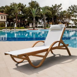 Шезлонг-лежак Мальта AFM-511C White
