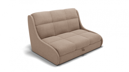 Диван Куба 1200 (ЗР) Цвет фасада: Светло коричневый; Тип: Прямой; Материал фасада: Металл/Велюр