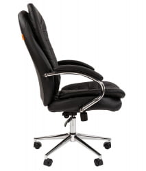Кресло руководителя CHAIRMAN 795 кожа Черный