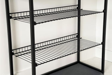 Обувница Краш LMN-13 черный муар/дуб крафт золотой