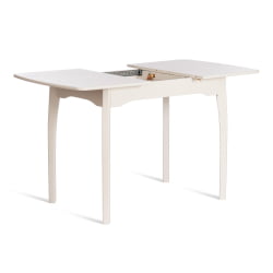 Стол CATERINA бук, мдф, 100+30x70x75, Ivory white