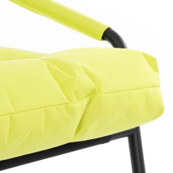 Диван с металлическими ножками Ergo / Эрго рогожка с водоотталкивающей пропиткой, Лайм