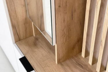 Прихожая Бери MPR-021 Дуб крафт золотой/белое дерево