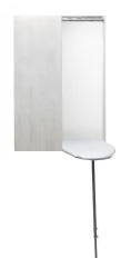 Шкаф со встроенной гладильной доской Iron Slim Eco (левый, купе) Беленый дуб