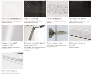 Шкаф-витрина кухонный (с системой плавного закрывания) Бьянка 102.09.1