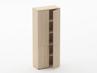 Шкаф высокий закрытый Glassy 6.19.131 Дуб молочный