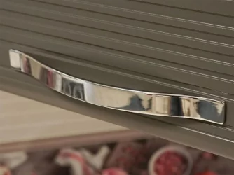 Шкаф кухонный (лев/прав) Графит 74.10 Сосна Астрид /Ваниль/Графит