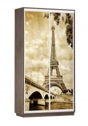 Шкаф-купе двухдверный Экспресс Дуо 1200х2200h Париж/Венге