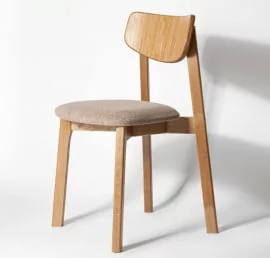 Стул с мягким сиденьем Вега Latte кашемир Дуб золотой