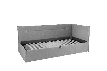 Кровать  0.9 Альба (Тахта) КМ.T-16 сосна (велюр)