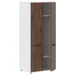 Гардероб ЕДИС ЕCВС 85 Дуб Денвер темный Черный Белый / EDIS ECWS