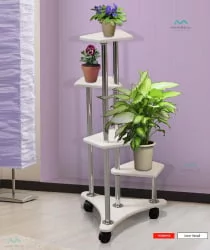 Подставка под цветы В-6 Холст белый