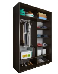 Шкаф-купе 3-х дверный Акцент-Вера КР 1800х600  Дуб молочный