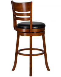 Вращающийся полубарный стул DOBRIN WILLIAM COUNTER (шоколад, черный) 2 шт