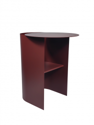 Журнальный столик Floire металл бордовый