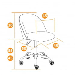 Кресло MELODY флок , синий, 32