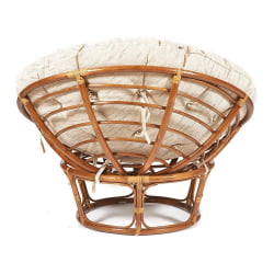 Кресло PAPASAN 23/01 W /с подушкой/ диаметр подушки 129 см, 115х101х104 см, Pecan (орех), ткань Старт