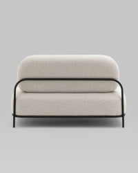 Диван Стоун ткань букле Молочный