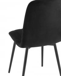 Стул Easy велюр черный 4 шт. комплект