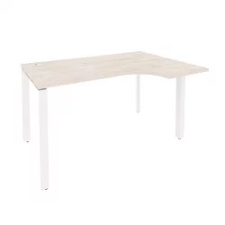 Стол эргономичный правый на П-образном м/к ONIX O.MP-SA-2R Денвер Светлый/Белый