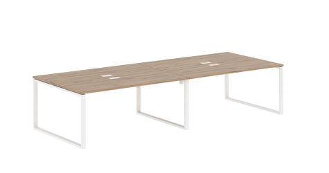 Бенч-система EDIS EQWST 3513 Дуб Денвер светлый Белый