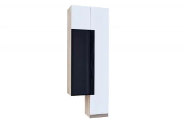 Шкаф с витриной Кёльн ЛД.674.020.000 Дуб Золотой/Белый