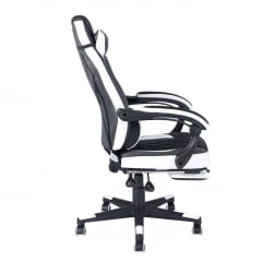 Геймерское кресло ТопЧаирс Вираге Черный-белый / TopChairs Virage