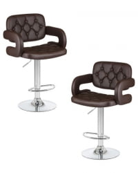 Стул барный DOBRIN TIESTO (коричневый) 2 шт