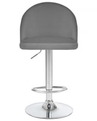 Стул барный ДОБРИН МИЛАНА (серый велюр (МДЖ9-75)) 2 шт / DOBRIN MILANA (MJ9-75))