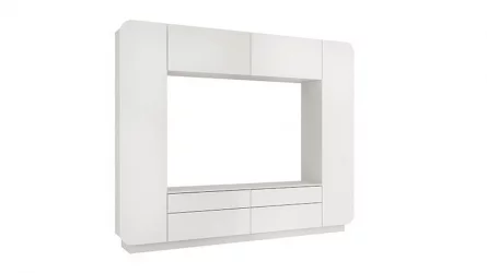 Шкаф многоцелевого назначения Лаванда-2 Белый Белый глянец