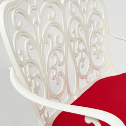 Скамья Secret De Maison Symphonie + подушка алюминиевый сплав, 95*56*92, butter white