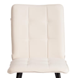 Стул обеденный Bari Bari LT, велюр, молочный/черный, 4, 41х55х89 см