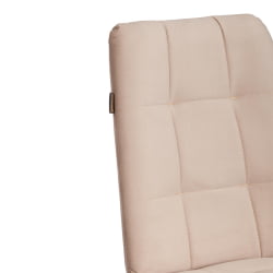 Металлический стул Asti велюр, молочный/черный, (Porsche 2)