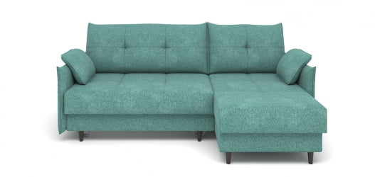 Диван Каролина  угловой универсальный ткань Lamb slate (1600*2260*930) Синий, 2106399/51841/7