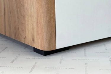 Шкаф двухдверный Адам MSA-03 дуб крафт золотой/белое дерево