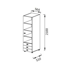 Шкаф ПМ-12 Юниор-6
