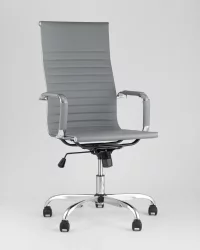 Кресло руководителя ТопЧаирс Ситй Серое / TopChairs City