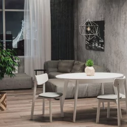 Стул с мягким сиденьем Вега Blue кашемир Орех