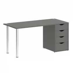 Стол письменный HOME OFFICE VR.SP-3-158.4 Металлик