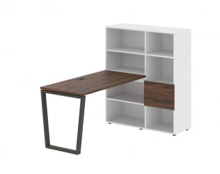 Рабочая станция ЕДИС ЕВРСТ 1113 Дуб Денвер темный Мокко Белый / EDIS EVRST