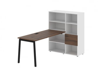 Рабочая станция EDIS ELRST 1115 Дуб Денвер темный Черный Белый