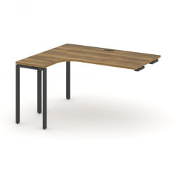 Стол-приставка к опорной тумбе/шкафу (левый) CONCEPT CN.OSAPR-005(L) Сандал Янтарный Черный