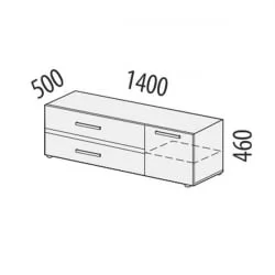Современная тумба Фреска 66.01