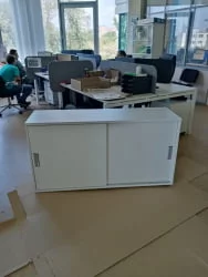 Тумба-купе для рабочего модуля Дека 9.02.145 Белый / Deka