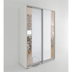 Шкаф-купе 2-х дверный Акцент-Вера КС 1200х600  Выбеленное дерево