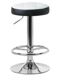 Табурет барный DOBRIN BRUNO Бело-черный