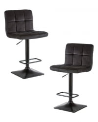 Стул барный DOBRIN DOMINIC (черный велюр (MJ9-101)) 2 шт