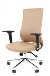 Офисное кресло CХАИРМАН 500 ЛЮКС (ЛУКС) ЭКО Б/П экокожа Бежевый / CHAIRMAN (LUX)