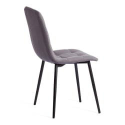 Стул CHILLY MAX Велюр/металл , 45 х 54 х 90 см , темно-серый/черный